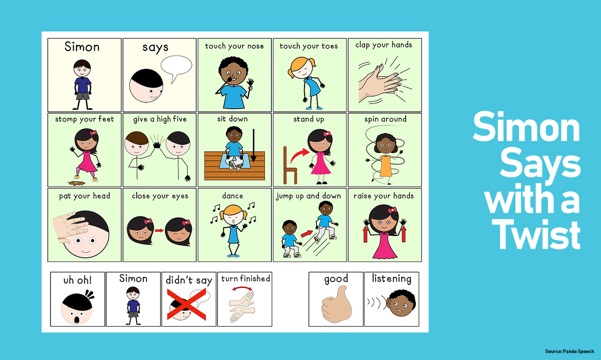 virtual classes games simon says